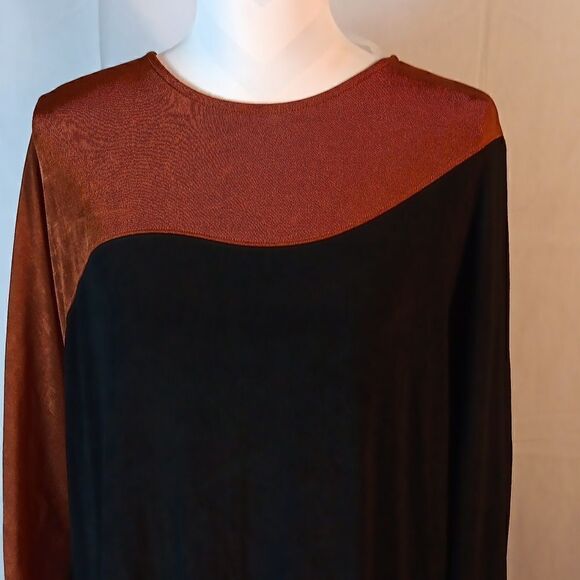 Chico's Travelers Colorblock Wedge Dress - Picture 3 of 10